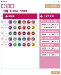 第1846回　2023/11/20(月)の結果