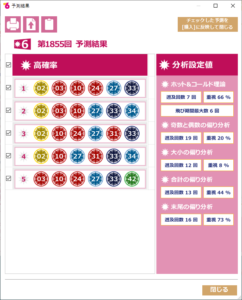 第1855回　2023/12/21(木)の結果