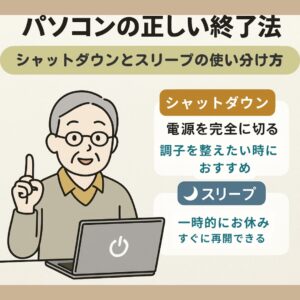 電源を切るだけじゃダメ? パソコンの正しい終了方法