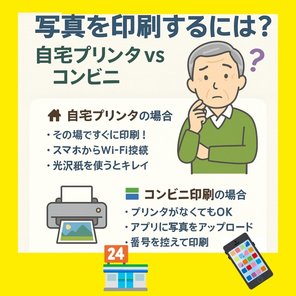 写真を印刷するには？　自宅プリンタ vs コンビニ