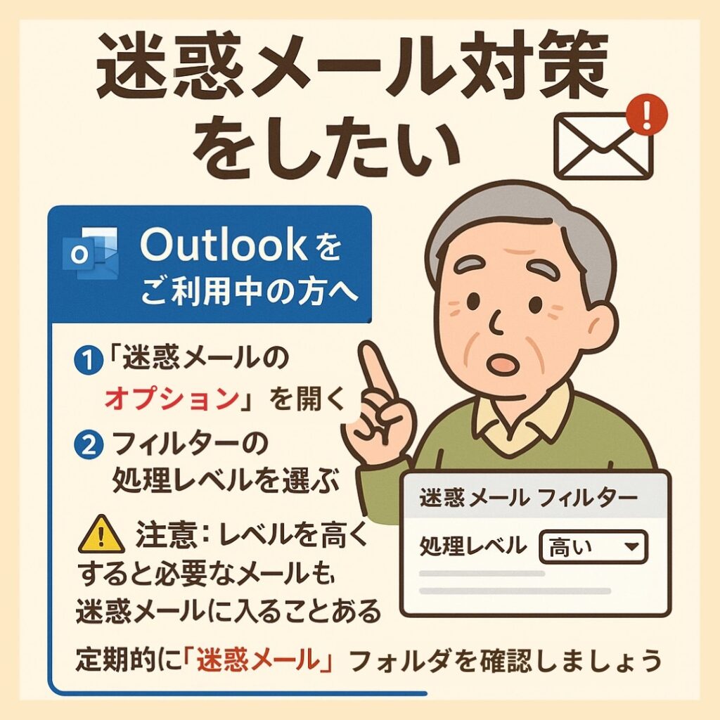 迷惑メール対策をしたい