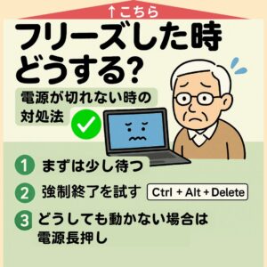フリーズした時どうする？　電源が切れない時の対処法