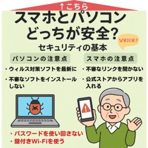 スマホとパソコンどっちが安全？ セキュリティの基本