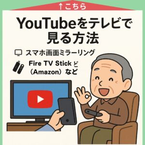 YouTubeをテレビで見る方法