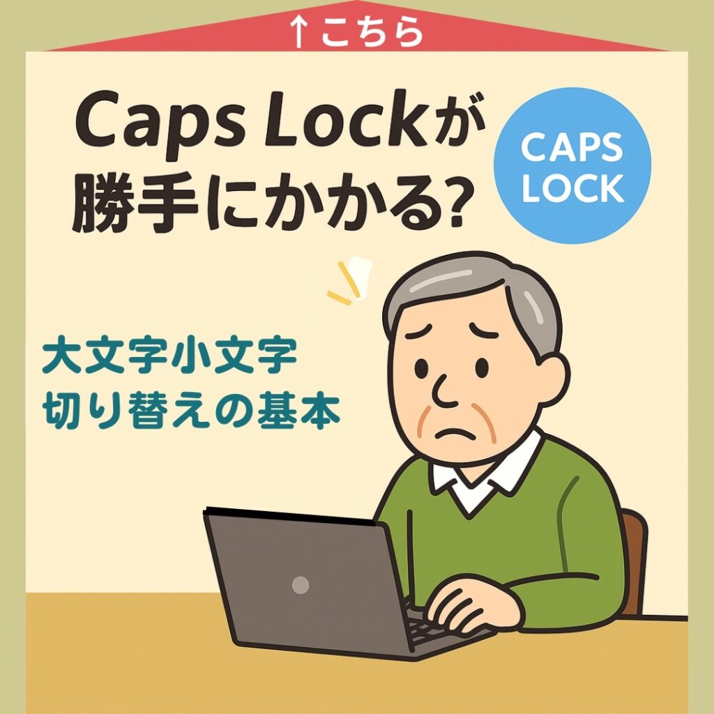 Caps Lockが勝手にかかる？ 大文字小文字切り替えの基本