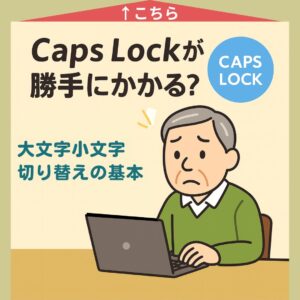 Caps Lockが勝手にかかる？ 大文字小文字切り替えの基本