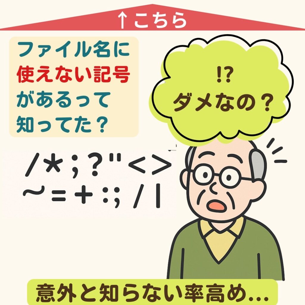 ファイル名に使えない記号があるって知ってた？