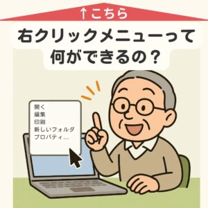 右クリックメニューって何ができるの?