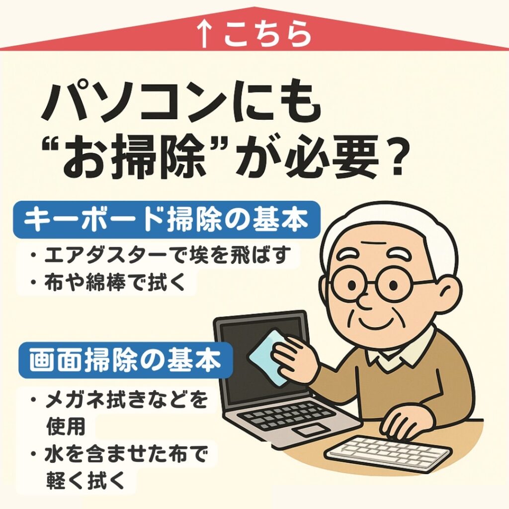 パソコンのお掃除方法