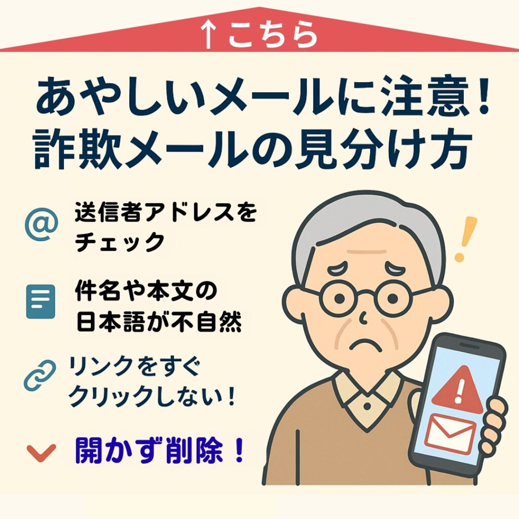 あやしいメールに注意! 詐欺メールの見分け方