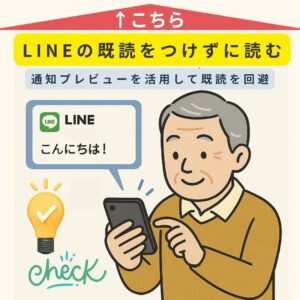 LINEの「既読」をつけずに読む方法