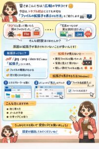 ファイルの「拡張子」を表示する方法