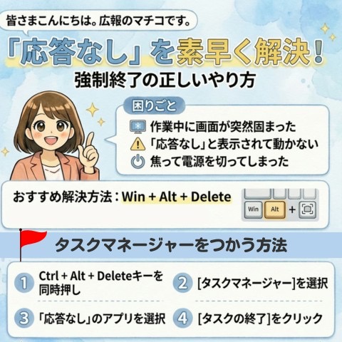 「フリーズ状態」を解消する方法