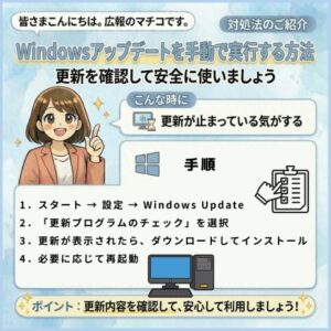 「Windowsアップデート」を手動で実行する方法
