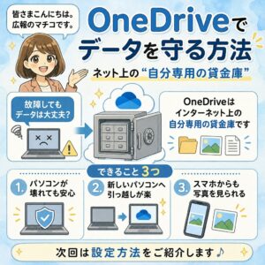 大切なデータを自動で守ってくれる「OneDrive（ワンドライブ）」とは？