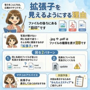 「拡張子」を見えるようにする理由とは？