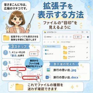 「拡張子」を表示する方法