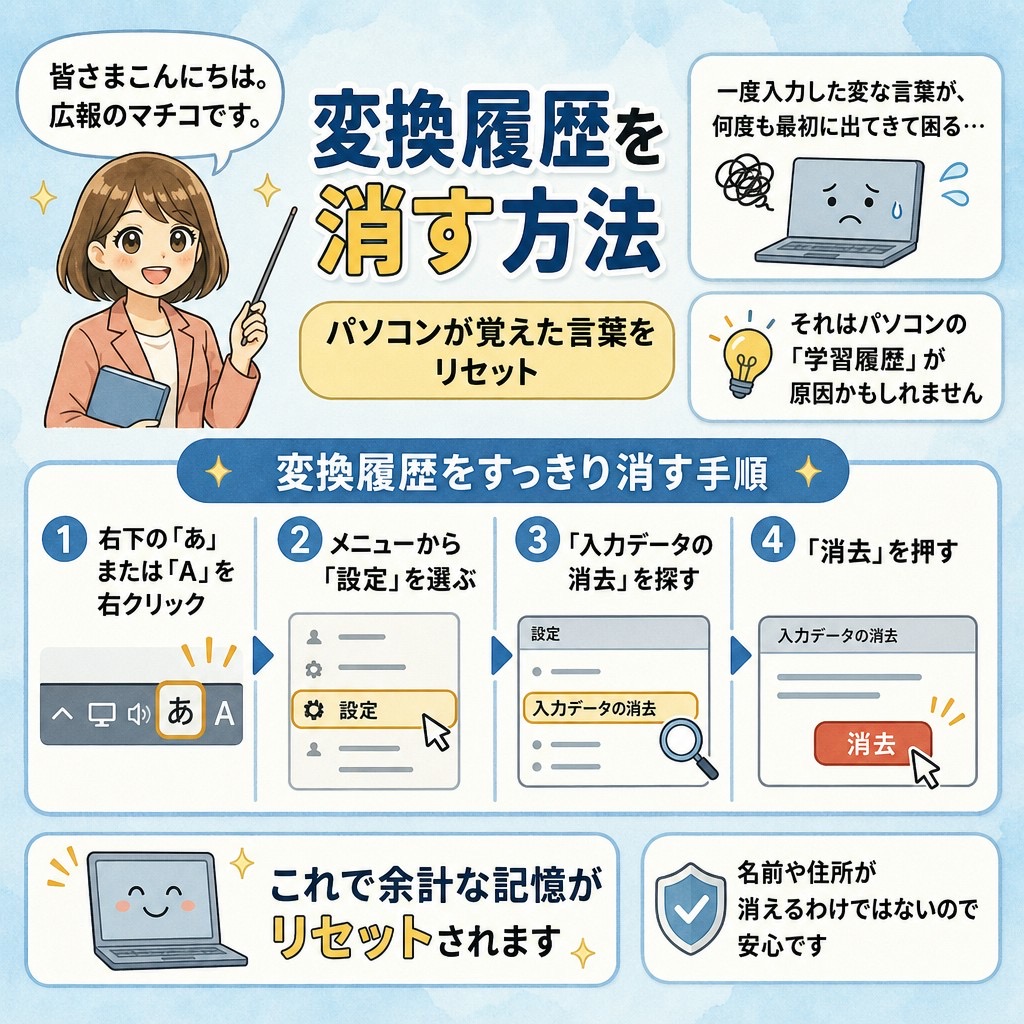 学習履歴をすっきり消して、賢い状態に戻す簡単な手順