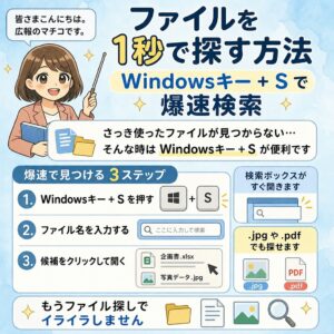 見つからないファイルを1秒で探す方法