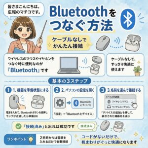 「ブルートゥース」を繋ぐ基本の3ステップ