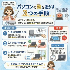 パソコンの「熱」を逃がす3つの手順