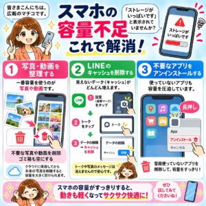スマホの「容量不足」を解消する方法