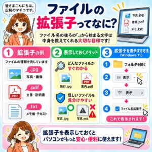 ファイルの「拡張子」ってなに？